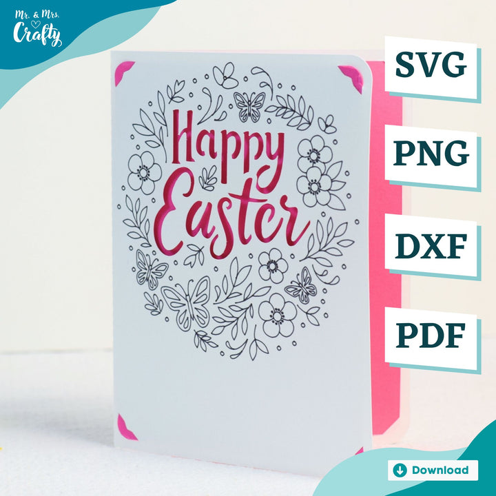 Happy Easter Floral Card