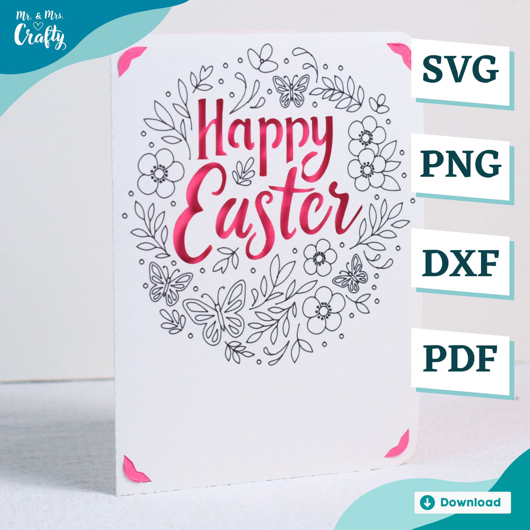 Happy Easter Floral Card