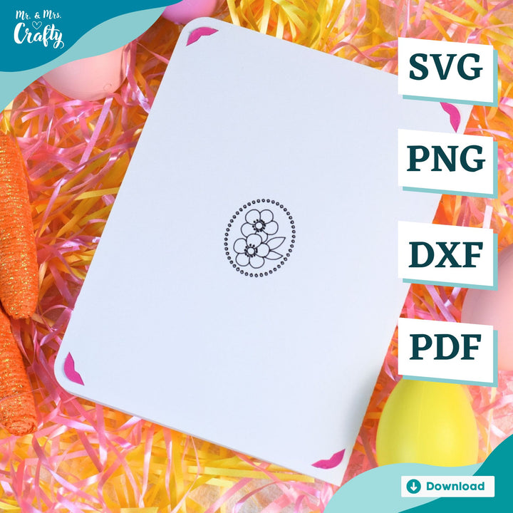 Happy Easter Floral Card