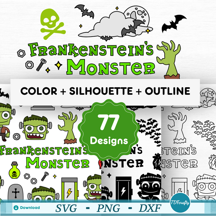 Cute Frankenstein's Monster Bundle