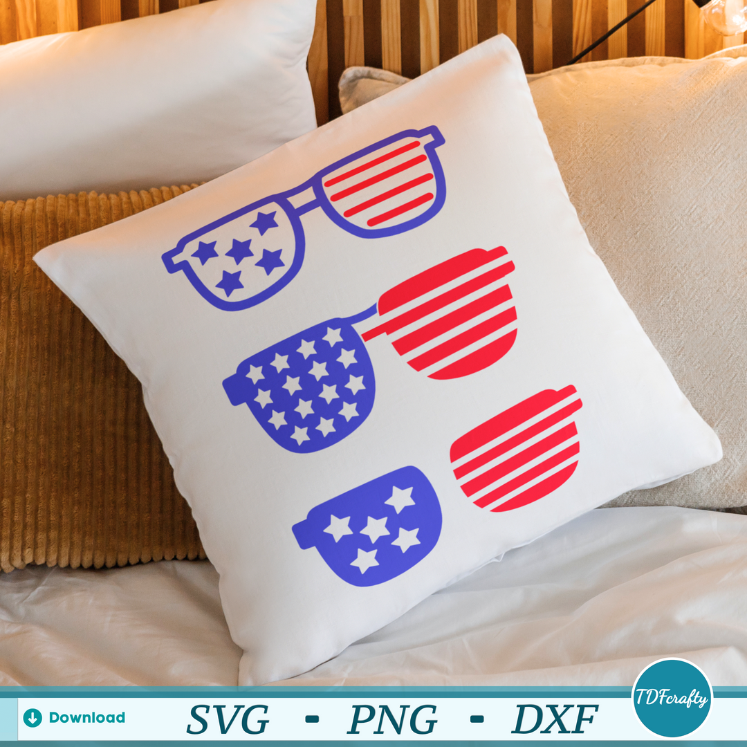 Patriotic Sunglasses with American Flag