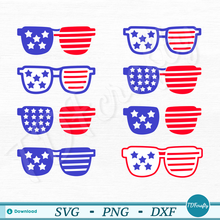 Patriotic Sunglasses with American Flag