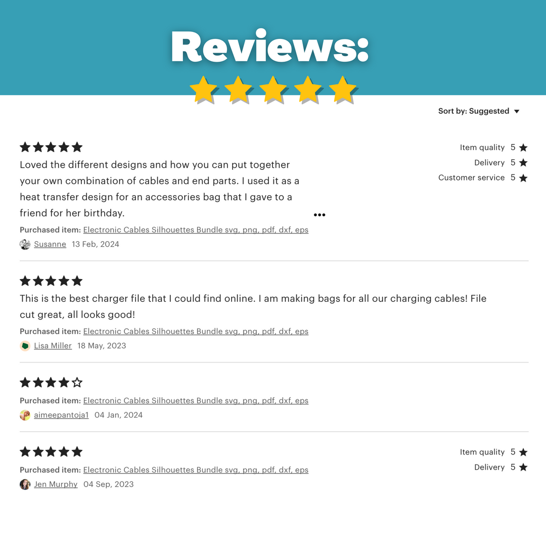 Paquete de siluetas de cables electrónicos