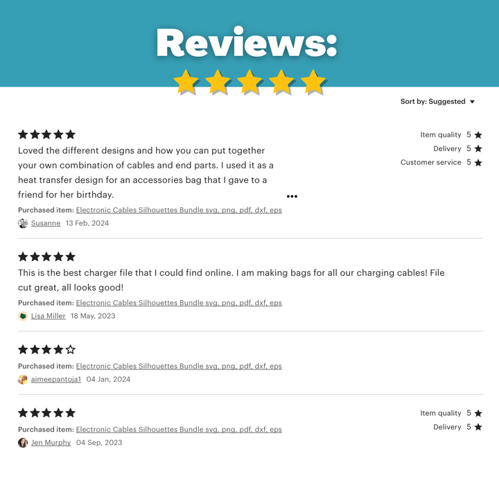 Paquete de siluetas de cables electrónicos