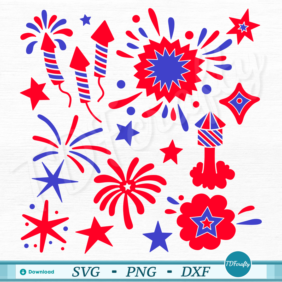 Patriotic Fireworks Sparks