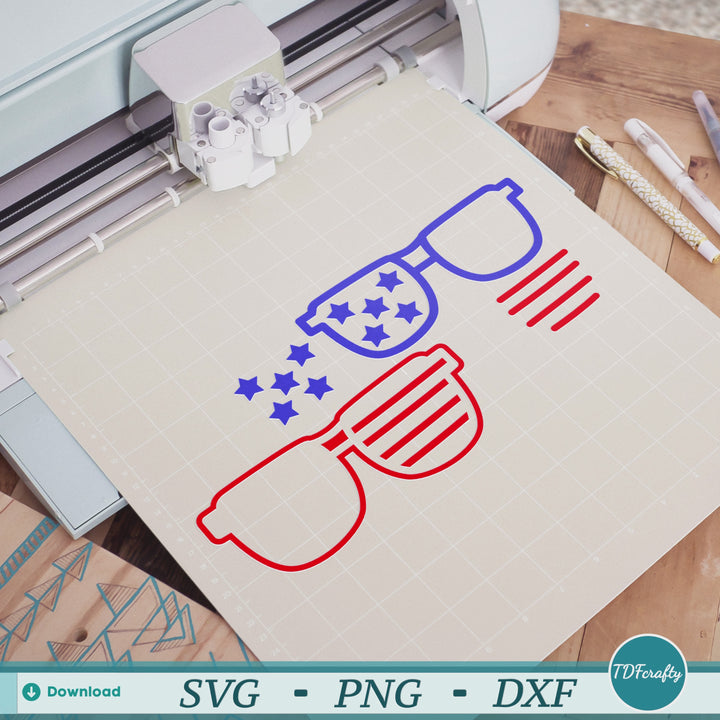 Patriotic Sunglasses with American Flag