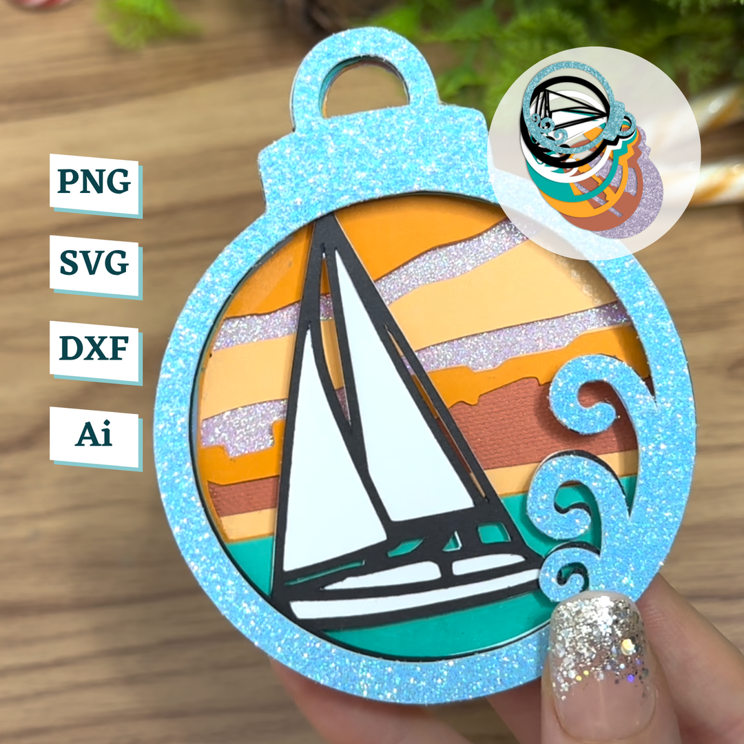 Ship Ornament Template