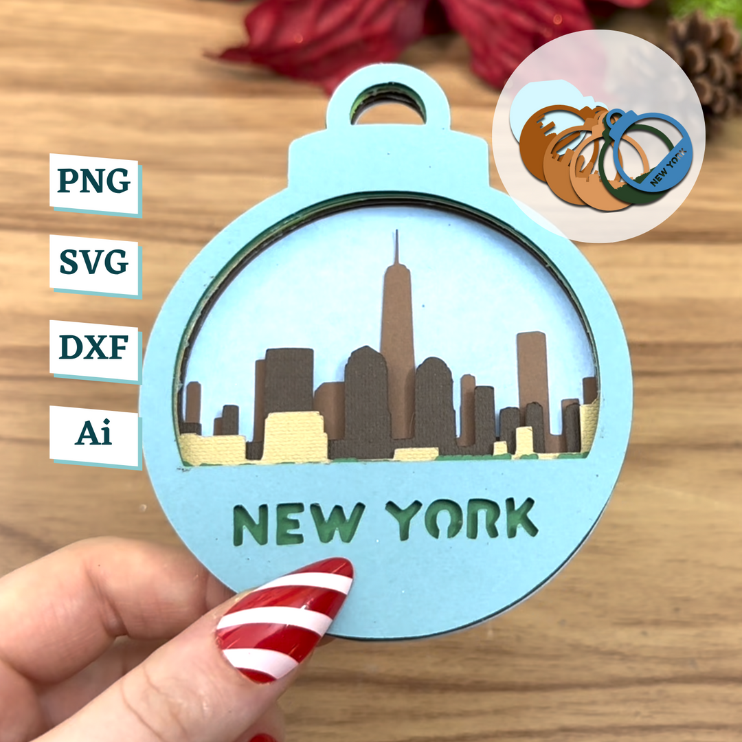 New York Ornament Template
