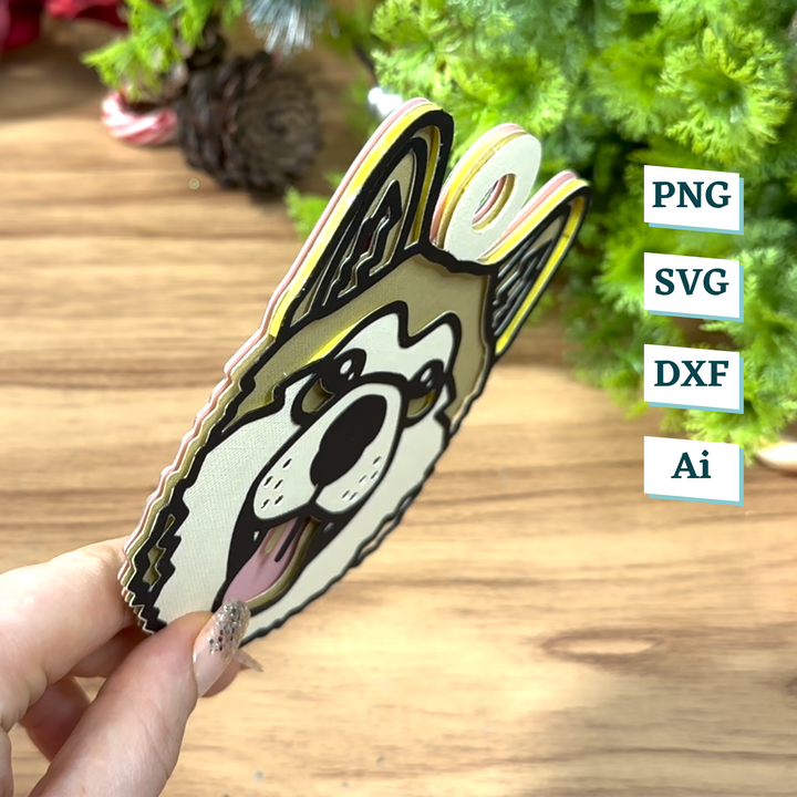 Shiba Inu Dog Ornament Template