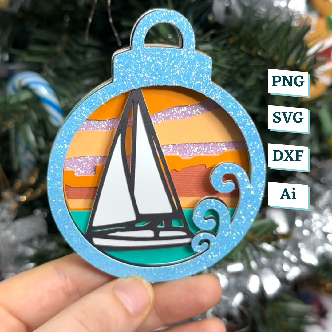 Ship Ornament Template