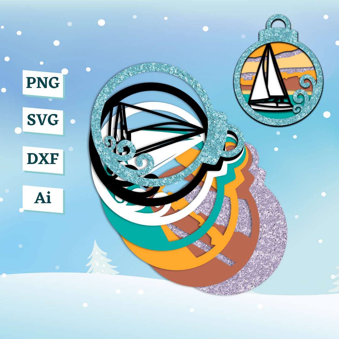 Ship Ornament Template