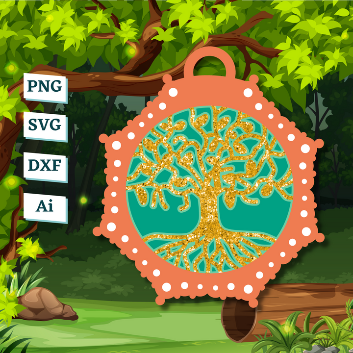 Tree of Life Ornament Template