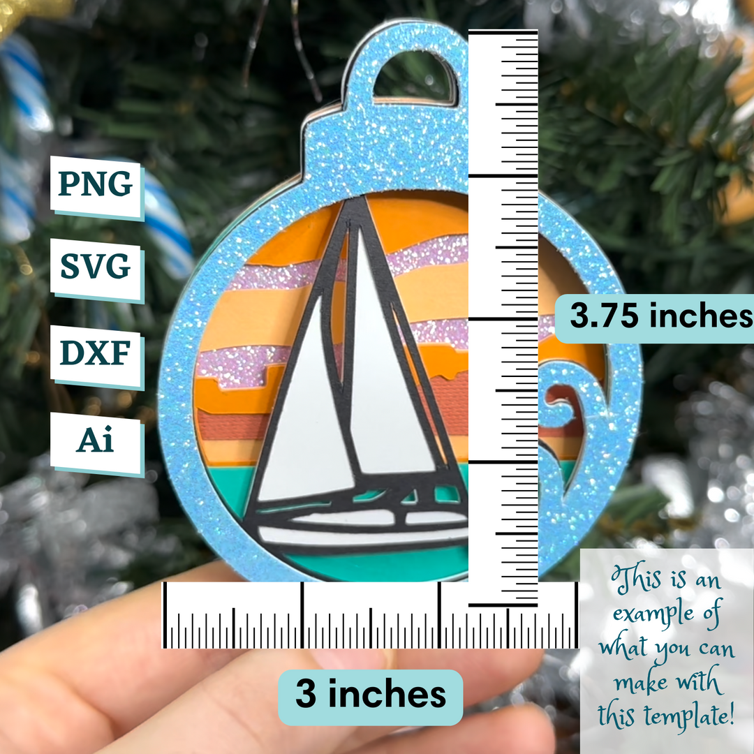 Ship Ornament Template