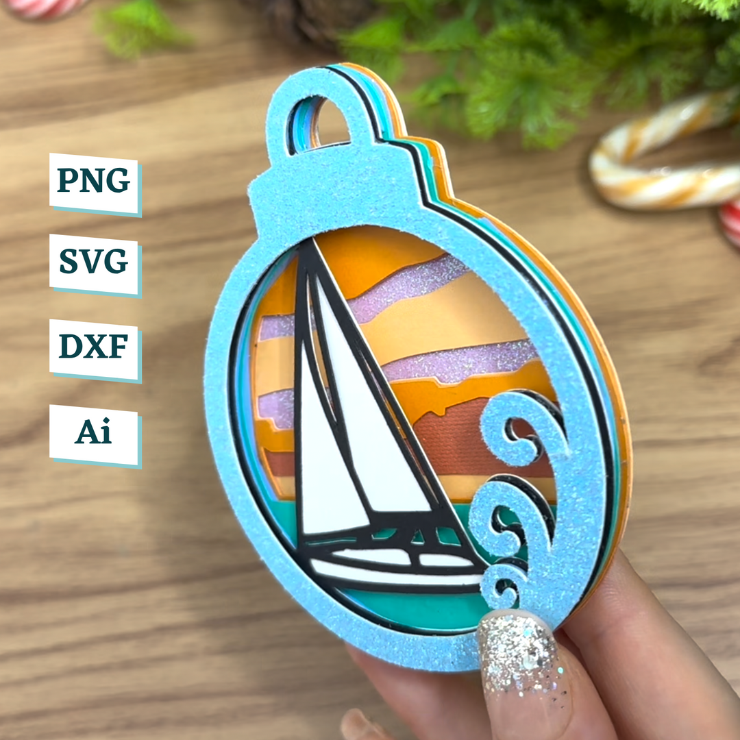 Ship Ornament Template