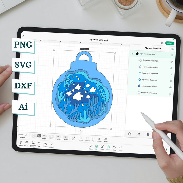 Aquarium Ornament Template