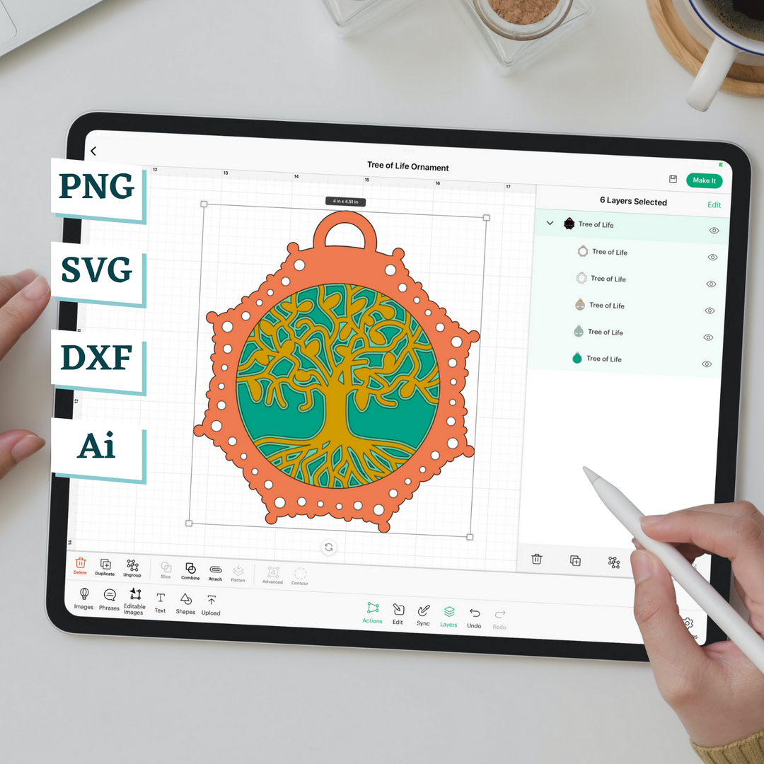 Tree of Life Ornament Template