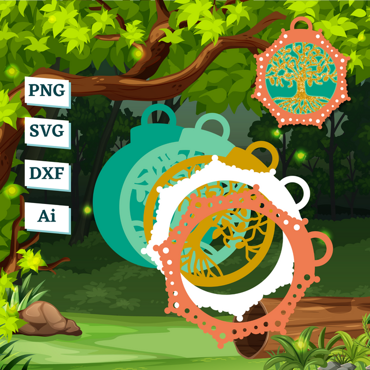 Tree of Life Ornament Template