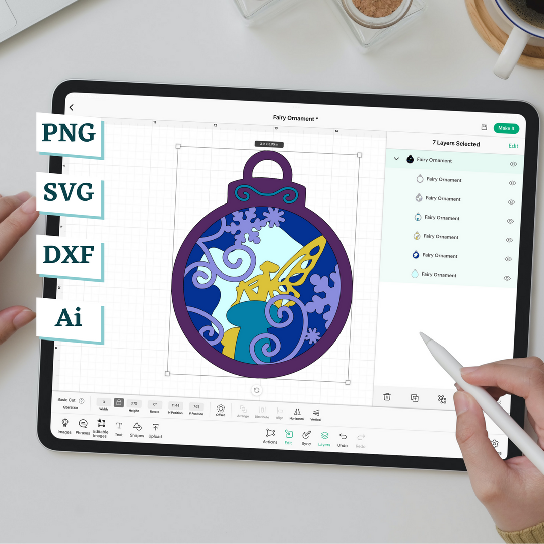 Forest Fairy Ornament Template