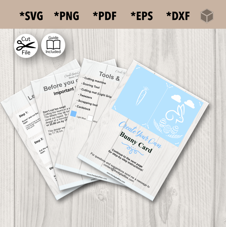 Plantilla de tarjeta de conejito