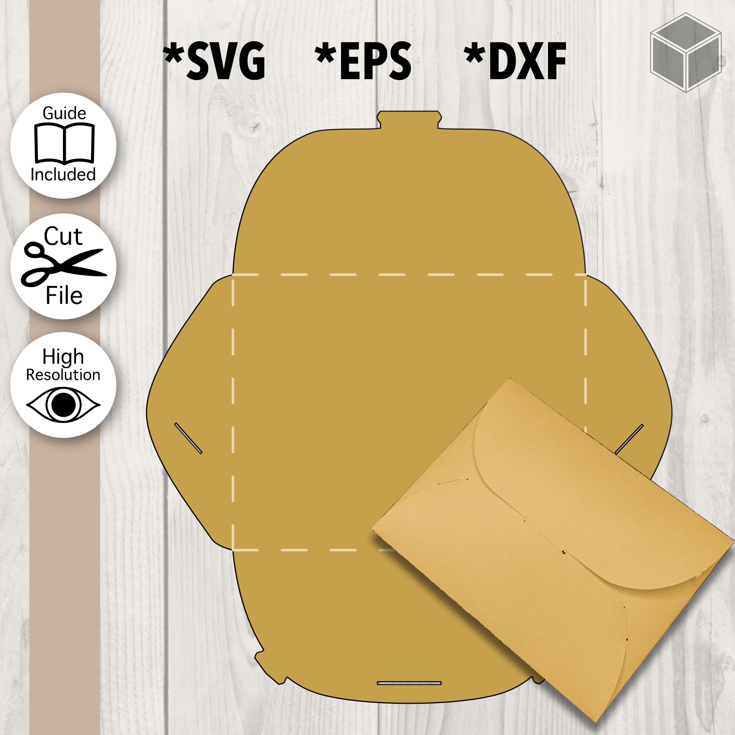 Enveloppe (aucune colle requise) Fichier SVG