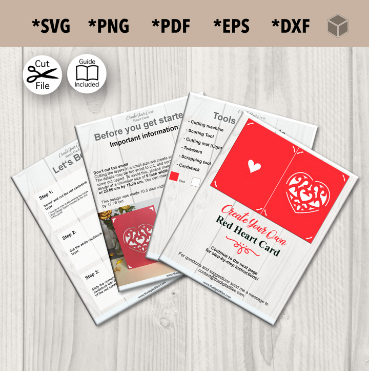 Heart Love Card Template