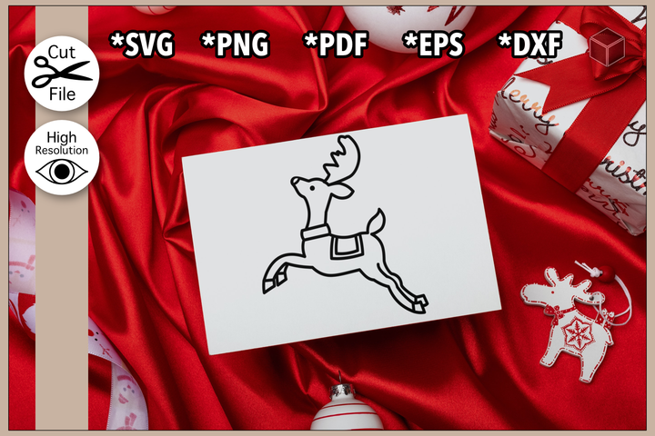 Reindeer Outline