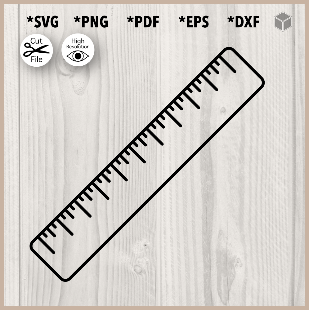 Fichier SVG de contour de règle courte