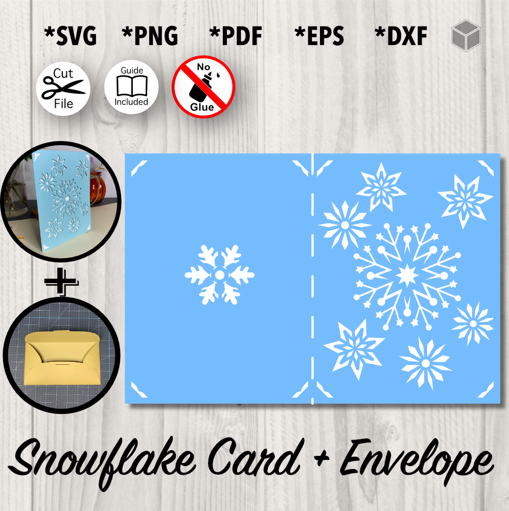 Card Envelope Template No Glue Required Graphic by TDFcrafty