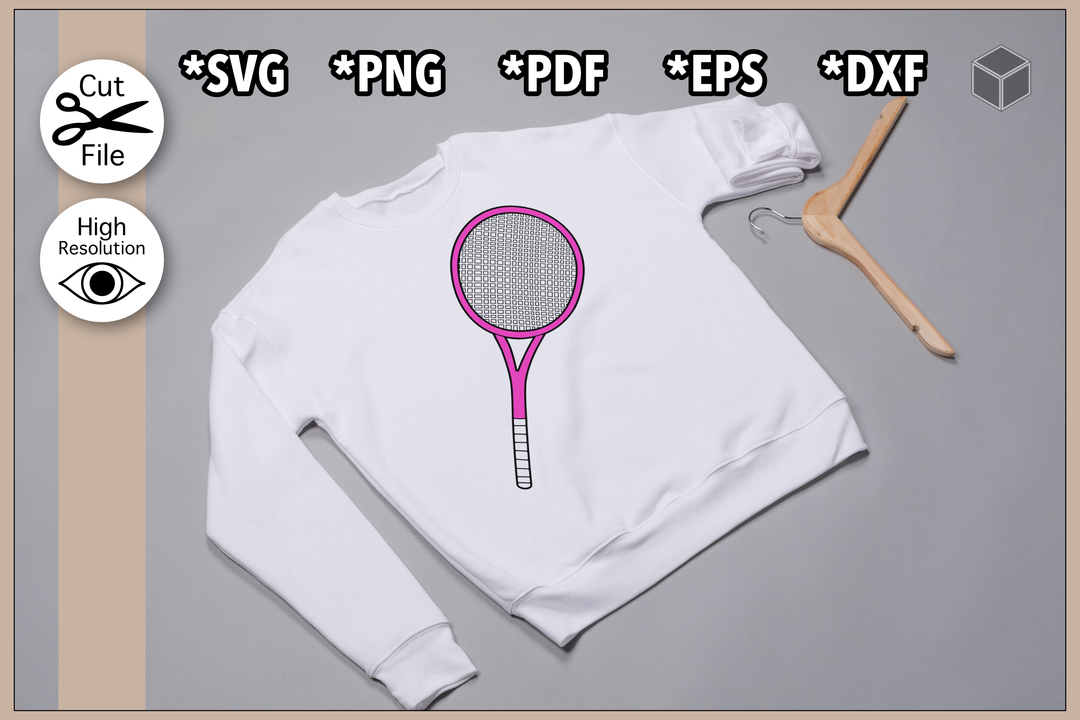 Tennis Racket Colors Set of 4