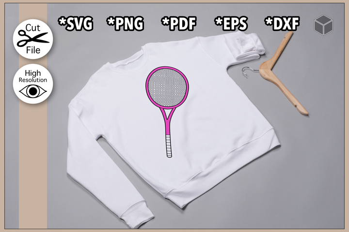 Tennis Racket Colors Set of 4