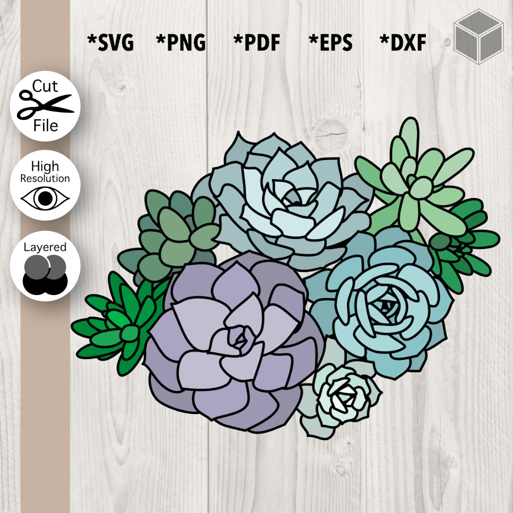 succulents svg Succulents Arrangement SVG