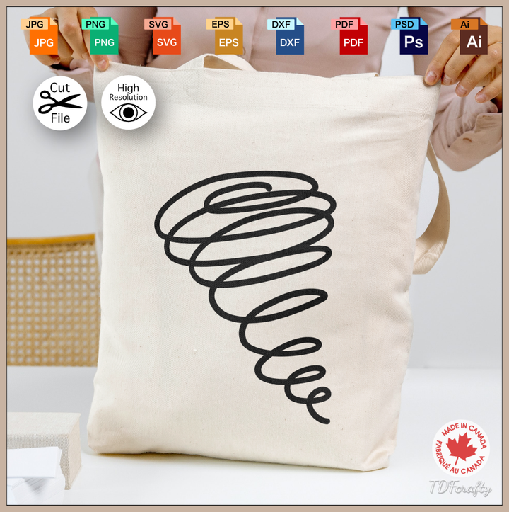 Corazón estampado con la palabra "Amor"