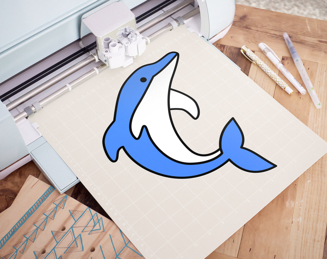 Ensemble de 4 dauphins mignons