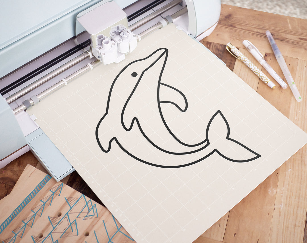 Ensemble de 4 dauphins mignons