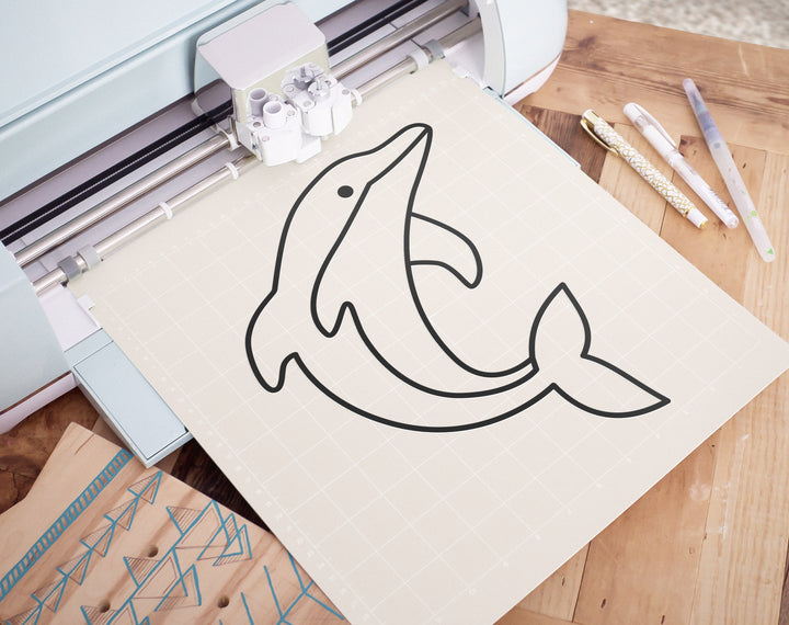 Ensemble de 4 dauphins mignons