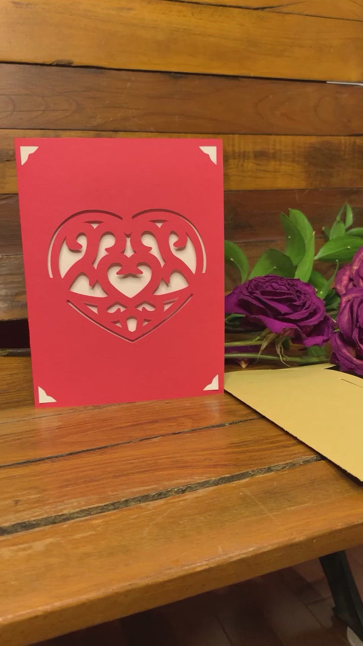 Heart Love Card Template