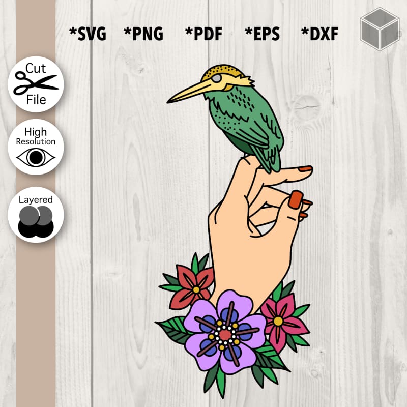 Bird on a Hand - Light Skin Tone