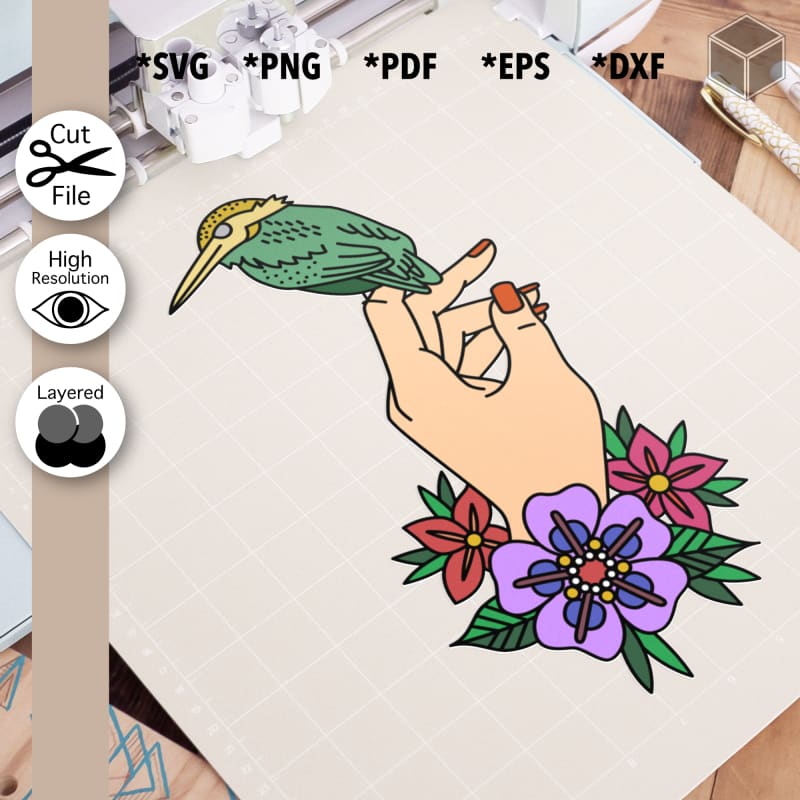 Bird on a Hand - Light Skin Tone