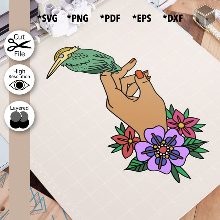 Bird on a Hand - Medium Skin Tone