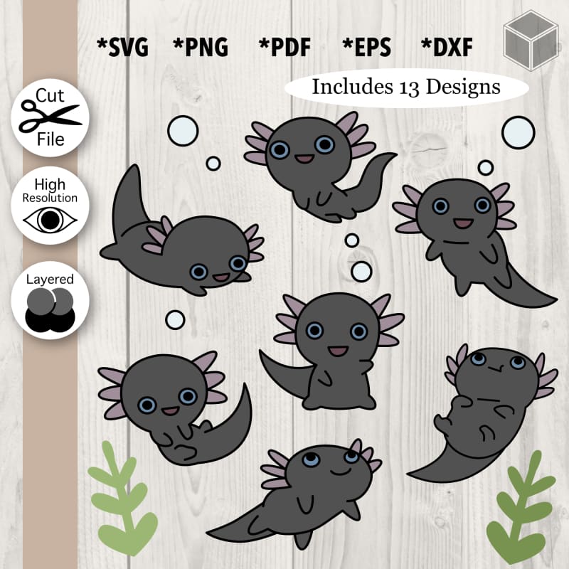 Bonito lote de ajolote negro