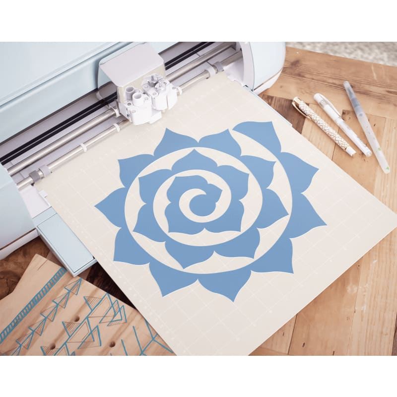 Plantillas de flores de papel enrollables