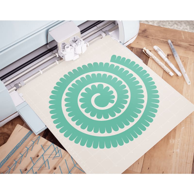 Plantillas de flores de papel enrollables