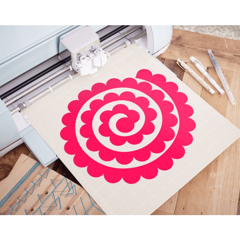 Plantillas de flores de papel enrollables