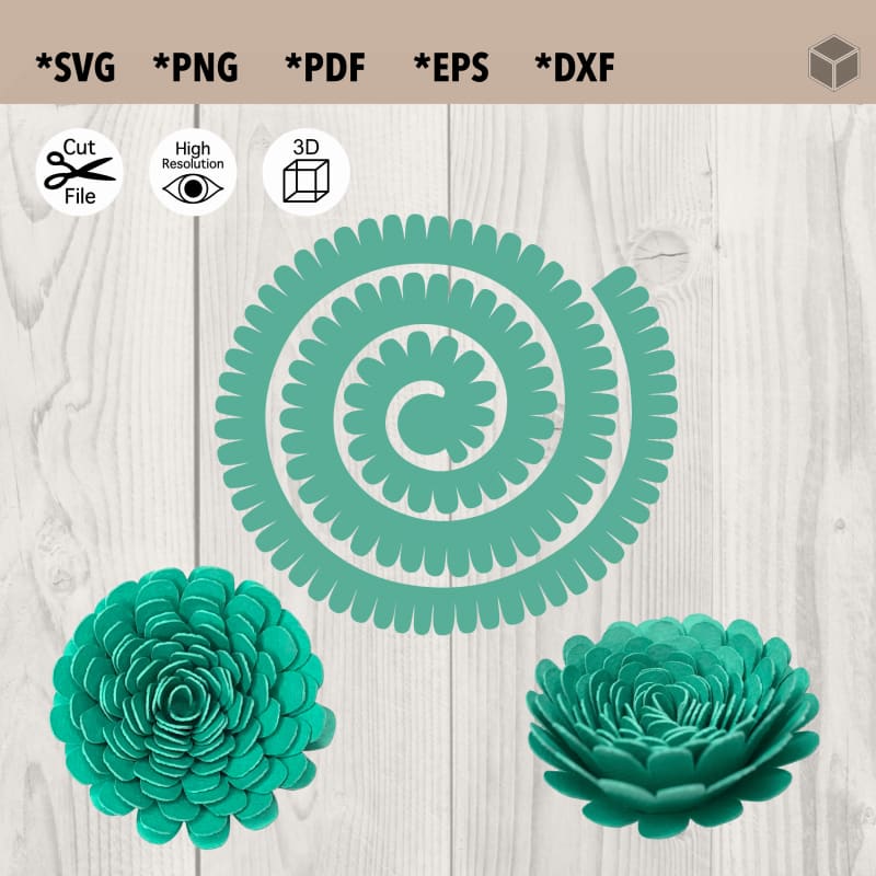 succulent cutouts Cute Succulent Template SVG File