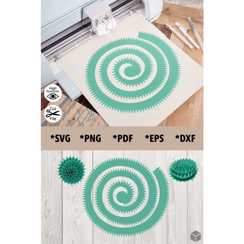 Pointy 3D Succulent Template