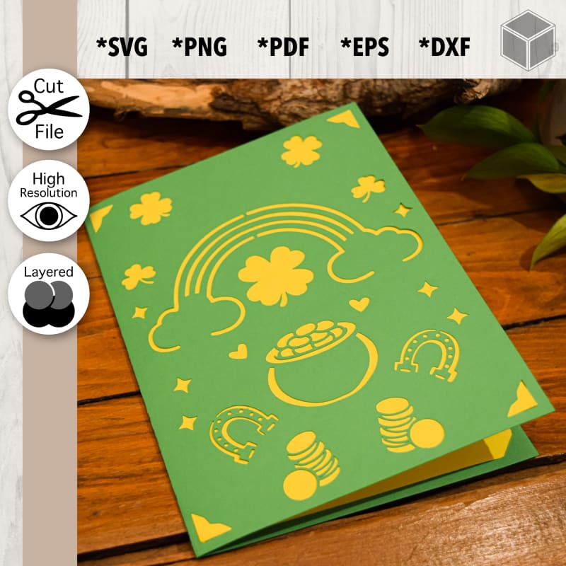 St Patrick Day Card Template
