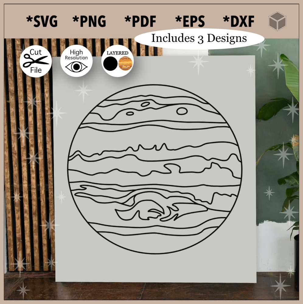 Conjunto de colores y contornos de Venus