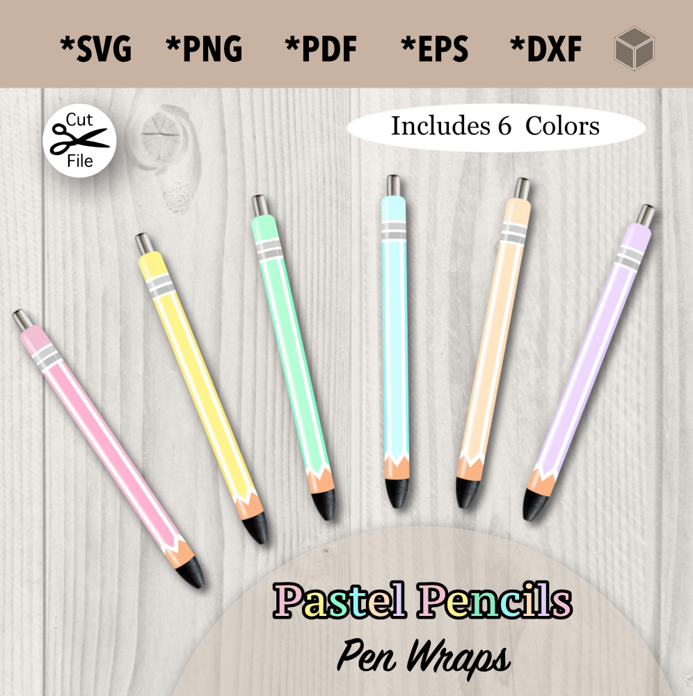 Lápices Pastel Arcoíris Bolígrafos Envolturas