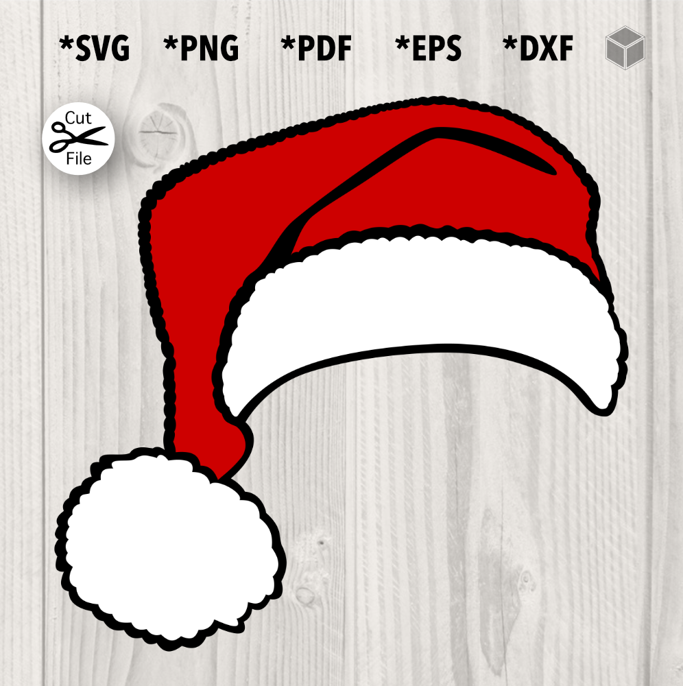 Big Pom-Pom Red Santa Hat