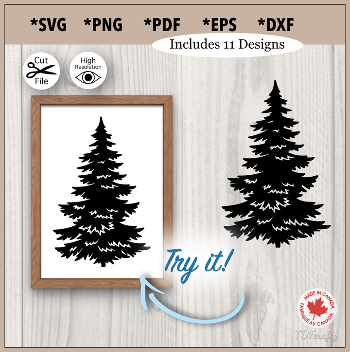 Forest Trees Silhouette Bundle